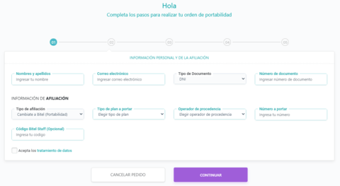 Portabilidad Bitel