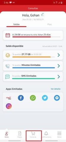 Recargas App Mi Claro